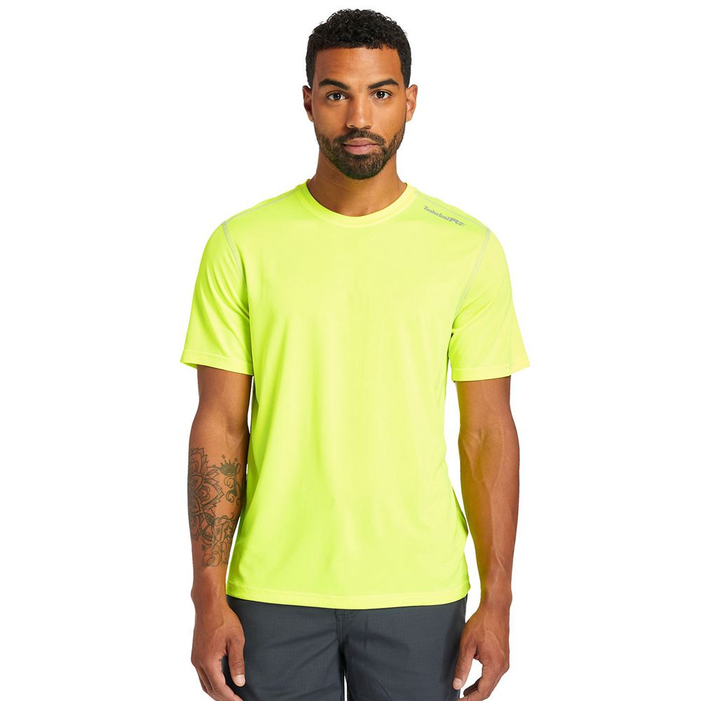 Camisetas Timberland Argentina Hombre - Pro® Wicking Good Sport Short Sleeve - Verde - SZDVXC-350